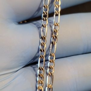 Stainless steel 22" 3 mm figaro chain